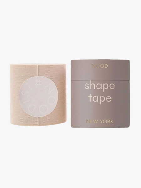 Nood Shape Tape and container on light gray background