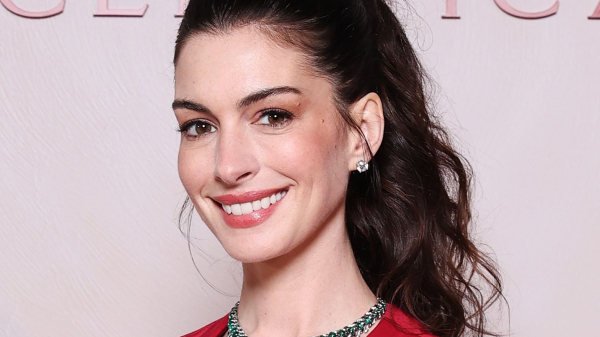 Anne Hathaway’s Red French Manicure Is Devilishly Good — See Photos